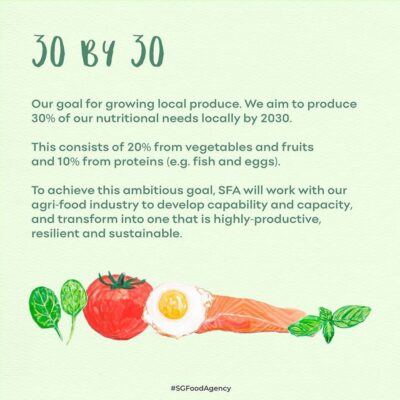 30 by 30 increase singapore food production